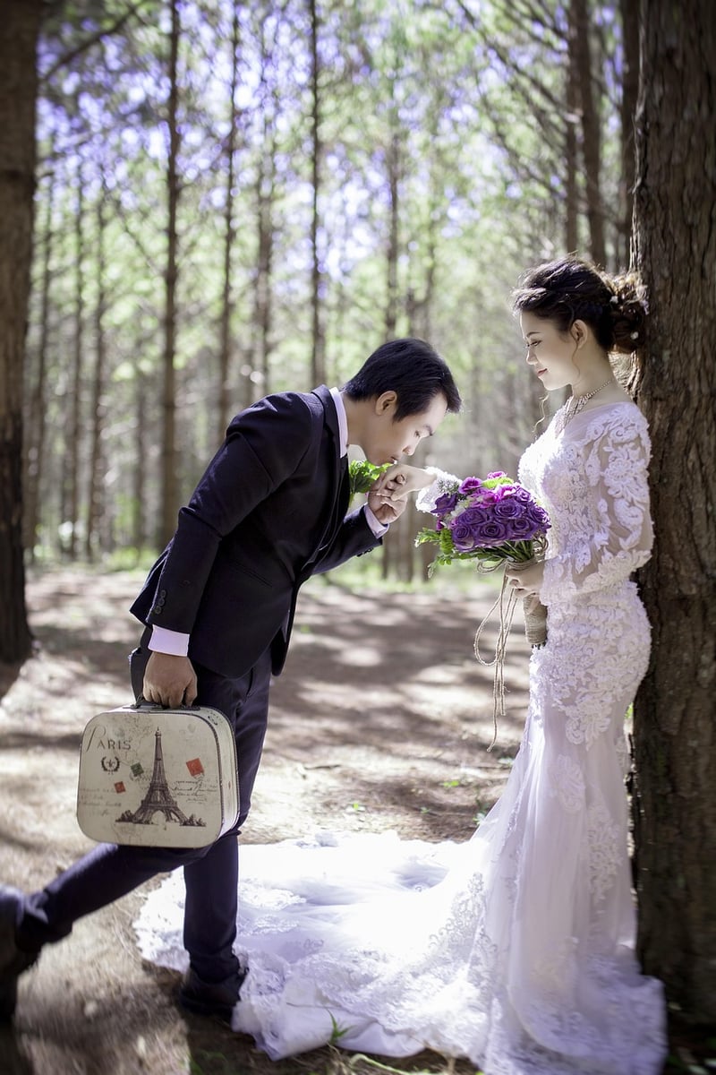 Whimsical photo booth with props